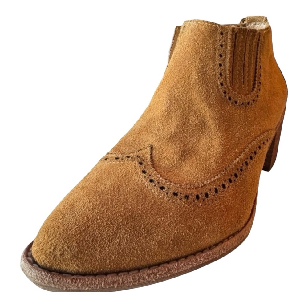 Madewell Tan Suede Ankle Boots